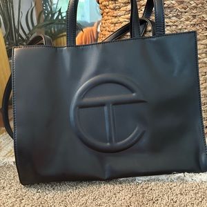 TELFAR black medium shopper